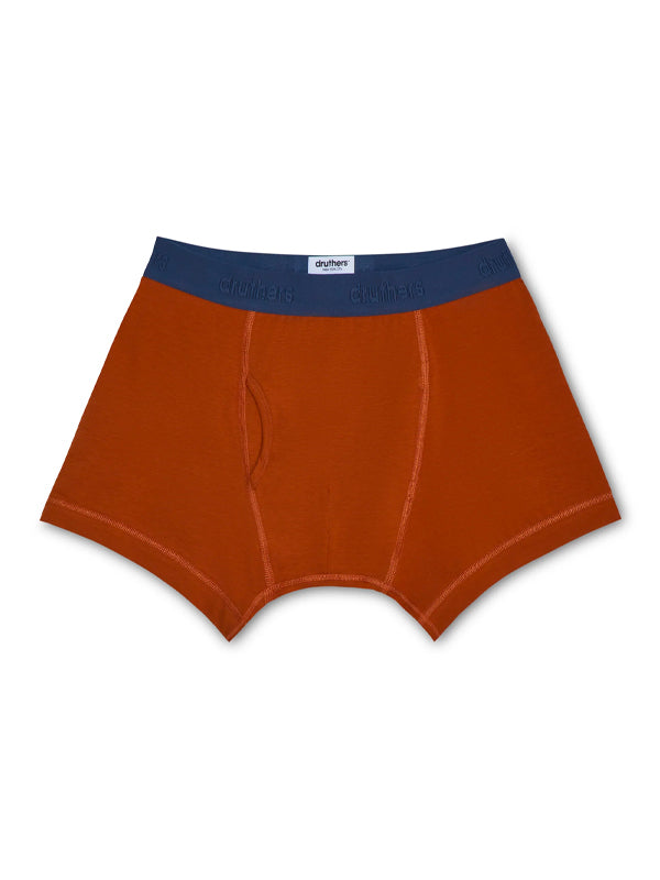 Organic Cotton Boxer Briefs: Terracotta