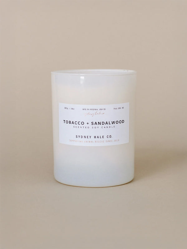 Tobacco & Sandalwood Soy Candle – Unlikely Professionals