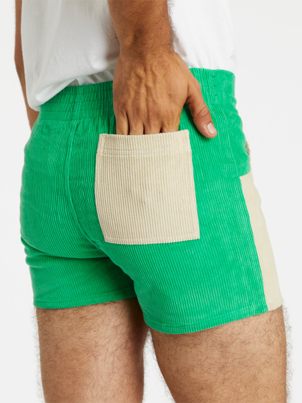 Men's Hammies Two Toned Short: Green/Sand