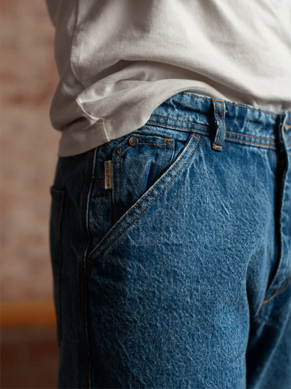 Trapper Denim Pant: Washed Blue