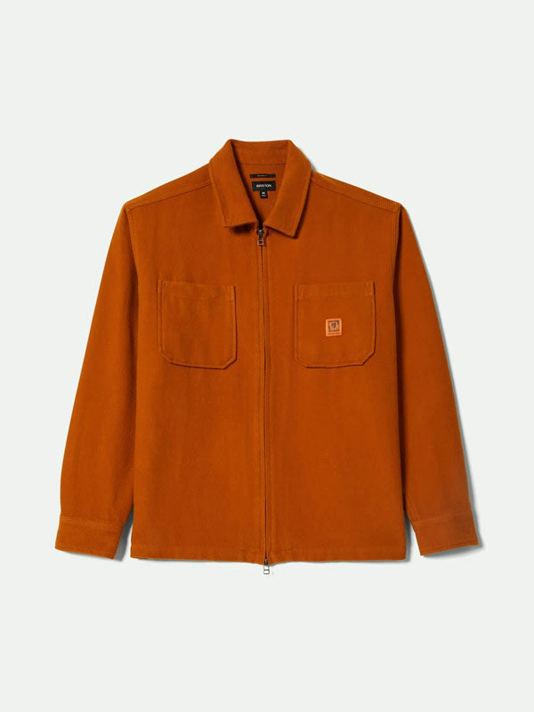 Union Full Zip Flannel: Rustic Caramel