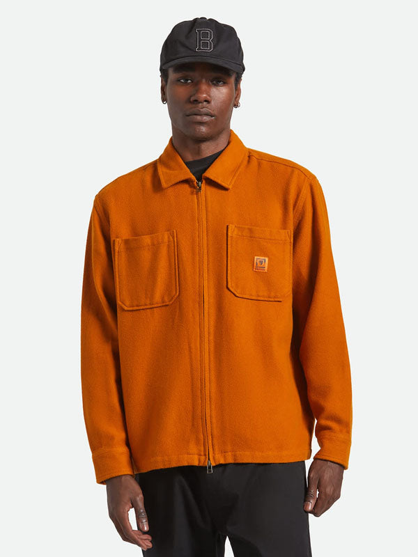 Union Full Zip Flannel: Rustic Caramel