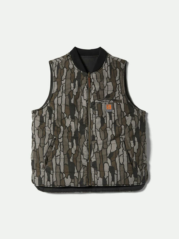 Builders Abraham Reversible Vest: Bark Camo