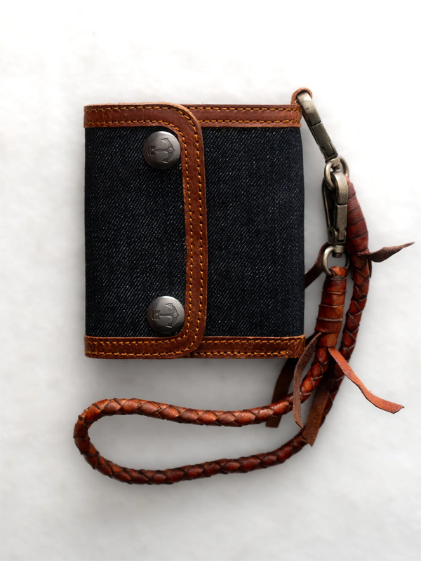 Santa Fe Denim Wallet: Cognac