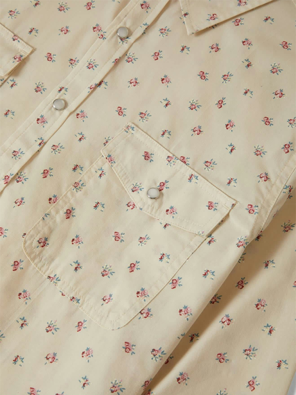 Wayne Western Shirt: Whitecap