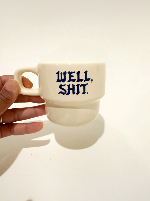 Well, Shit Cappuccino Retro Mug