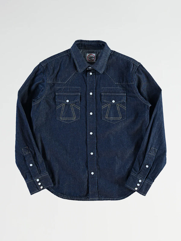 Western Shirt: Texas Indigo Denim (FINAL SALE)