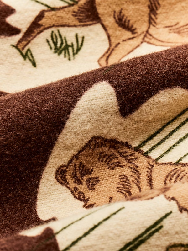 Field Flannel Shirt: Sorrel Horse/Wild Life