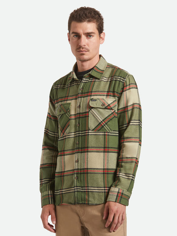 Bowery Flannel: Wild Green/Elm/Adrenaline Rush