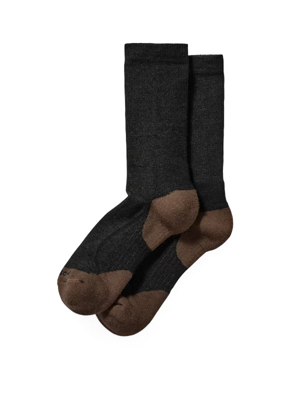 X Country Outdoorsman Sock: Black/Brown