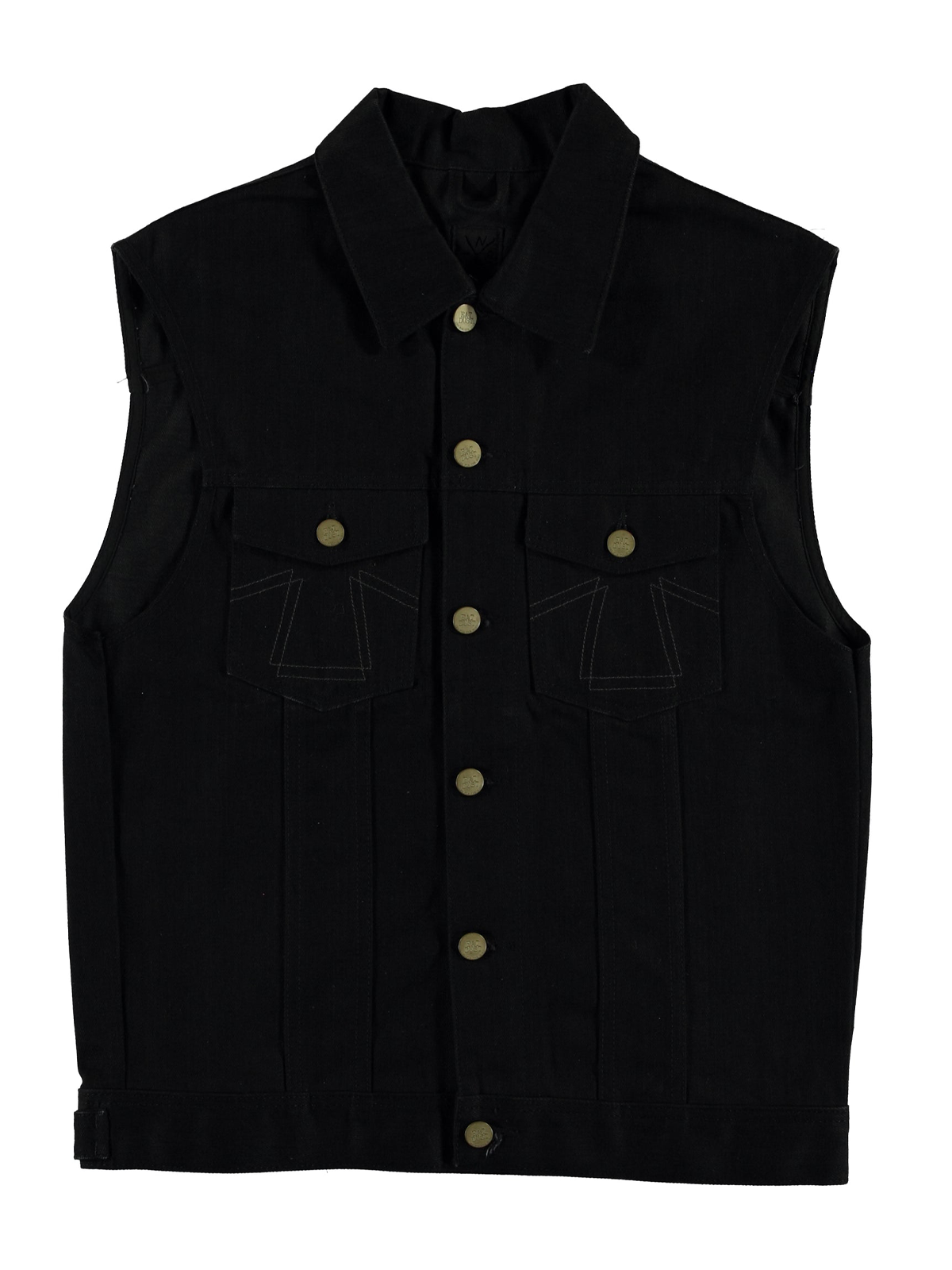 Denim Vest: Black FINAL SALE