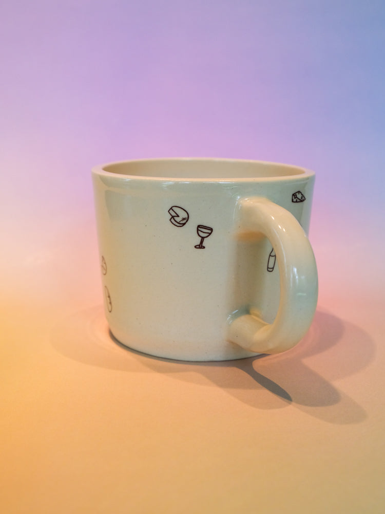 Handmade Girl Dinner Mug