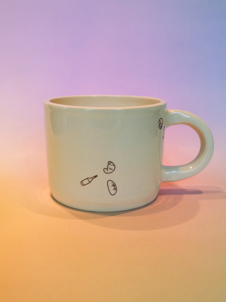 Handmade Girl Dinner Mug