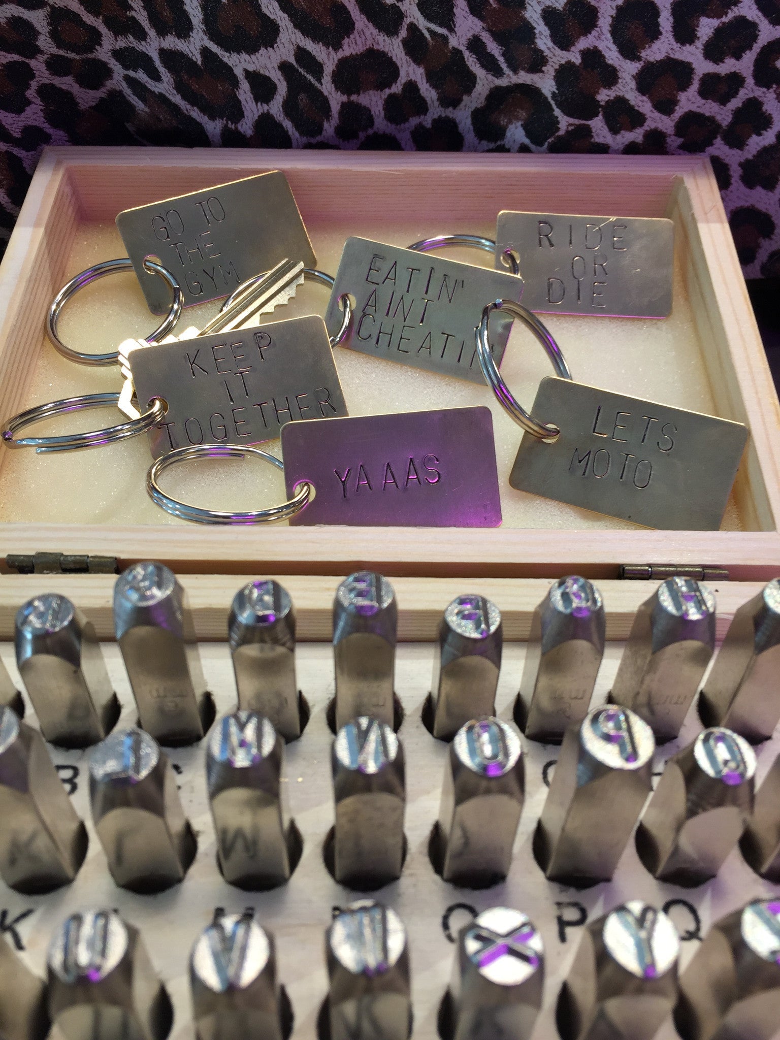 Custom Grown Folks Keychain