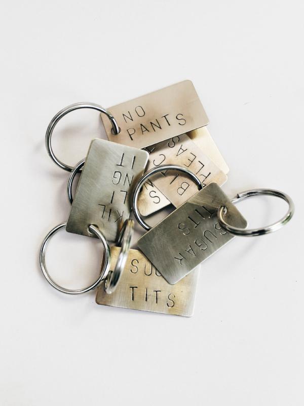 Custom Grown Folks Keychain