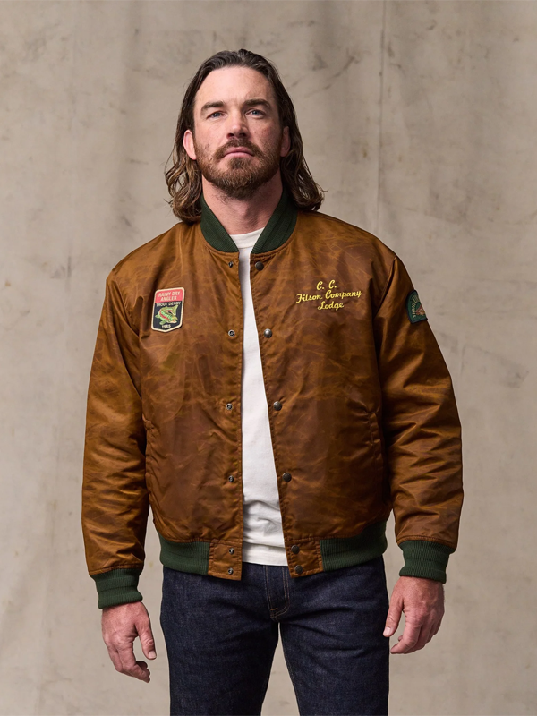 Embroidered Montlake Jacket: Whiskey