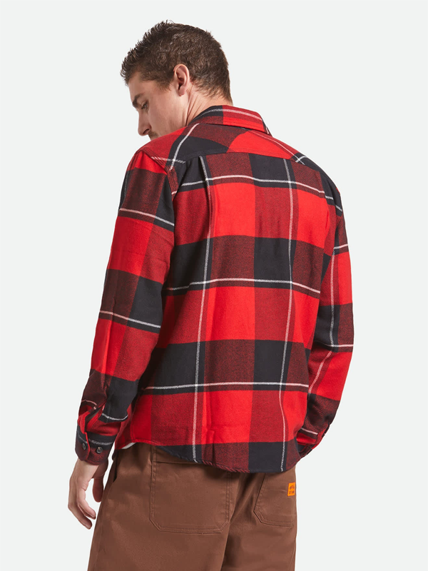 Bowery Flannel: Black/Adrenaline Rush/Off White