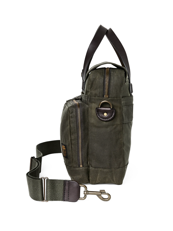 24 Hour Tin Cloth Briefcase: Otter Green