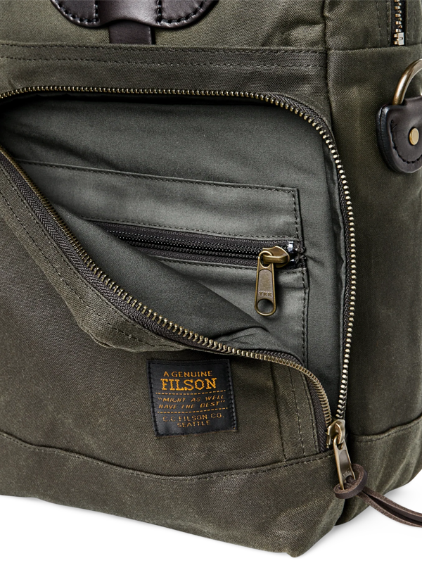 24 Hour Tin Cloth Briefcase: Otter Green