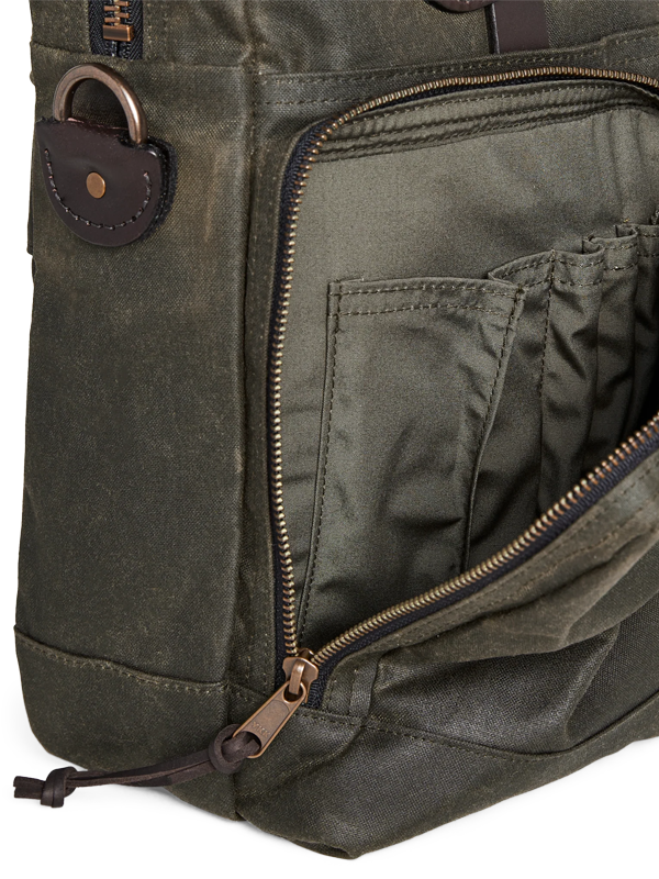 24 Hour Tin Cloth Briefcase: Otter Green