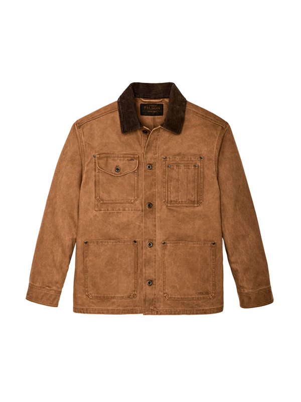 Rustic Canvas Barn Coat: Whiskey