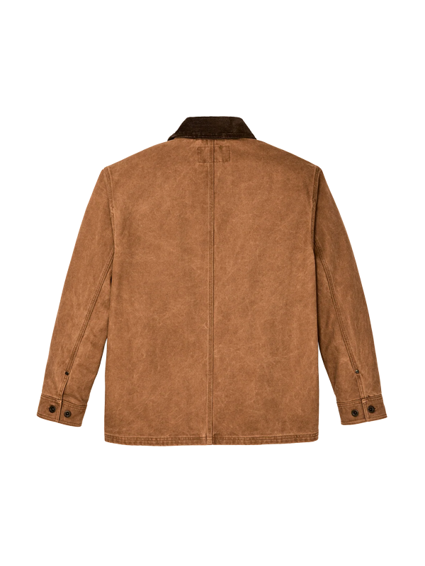 Rustic Canvas Barn Coat: Whiskey