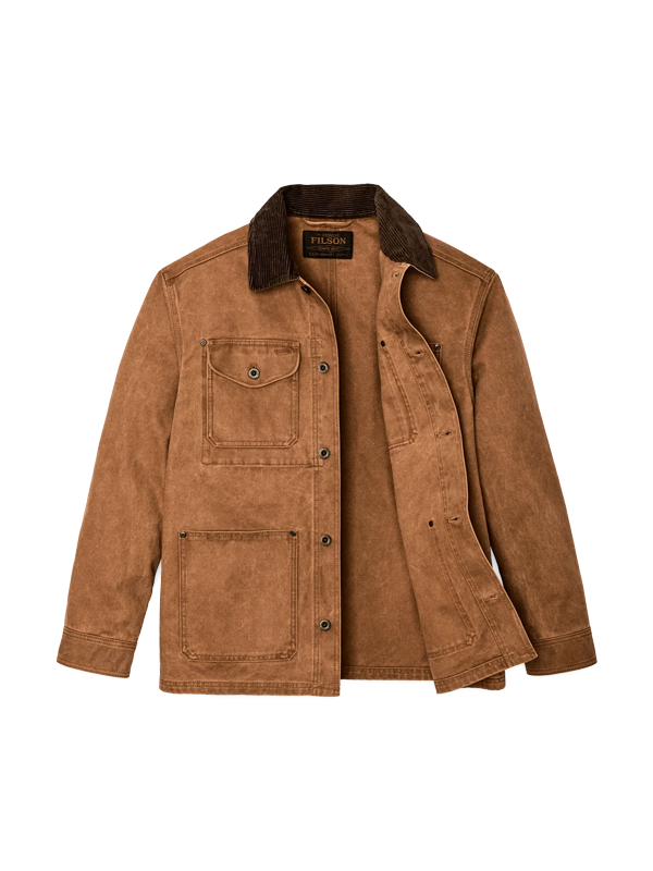 Rustic Canvas Barn Coat: Whiskey