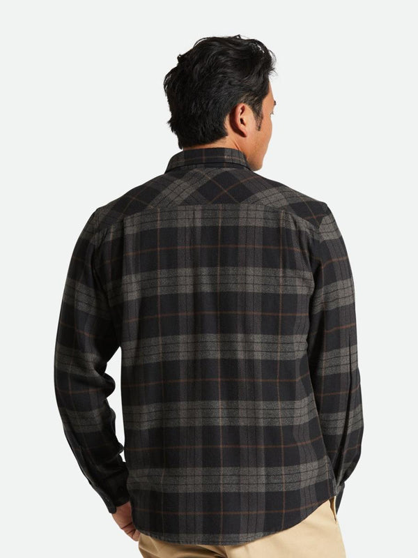 Bowery L/S Flannel: Black/Charcoal