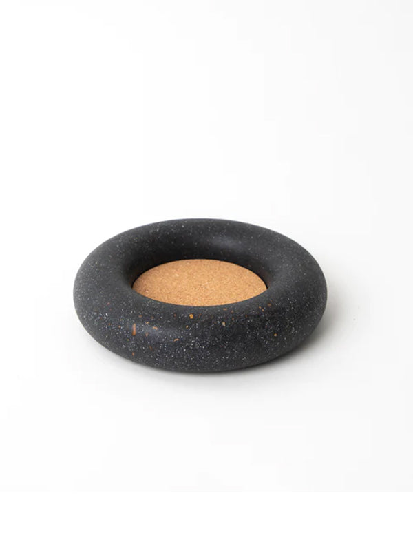 Wine Bottle Coasters: Black Terrazzo