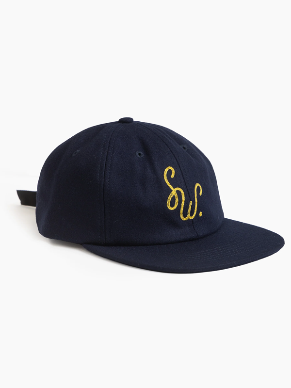 Monogram Cap: Blue
