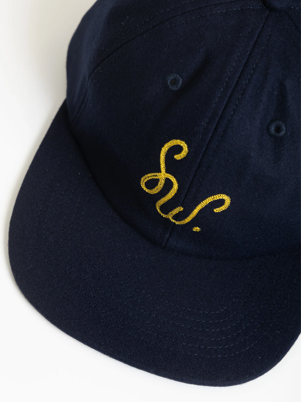 Monogram Cap: Blue
