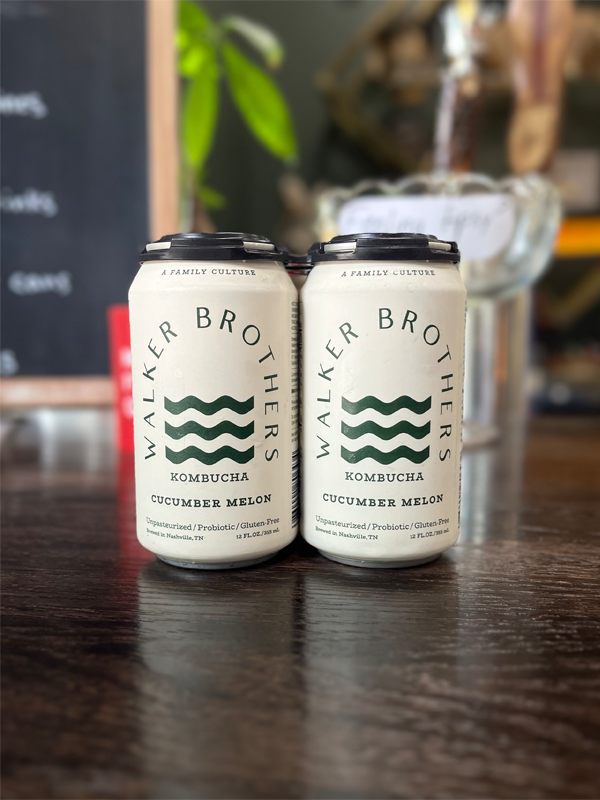 Walker Brothers: Cucumber Melon Kombucha (4-Pack)