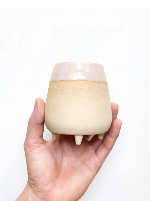 Buff Footed Wine Cup: Cashew