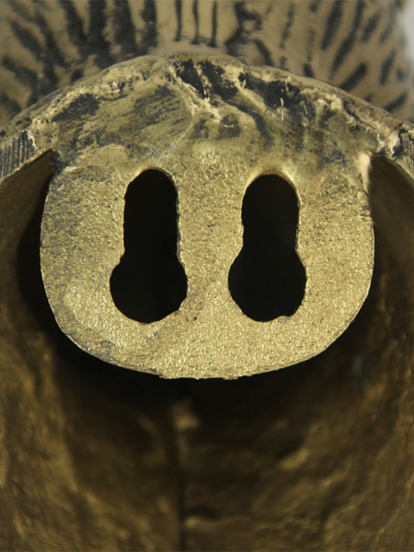 Gold Finish Hare Head Wall Hanging