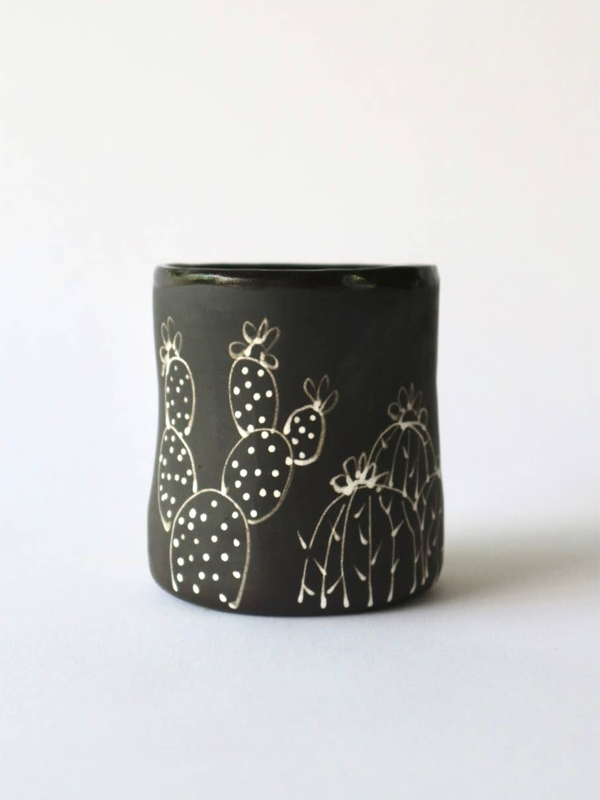 Cactus House Tumbler: Black