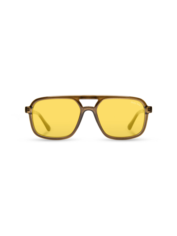 Smokey Bear x CAMP Glacier Sunglasses: Moss, Polarized Yellow