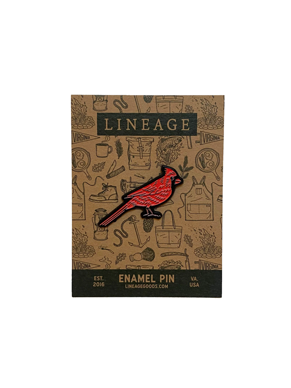 Cardinal Enamel Pin