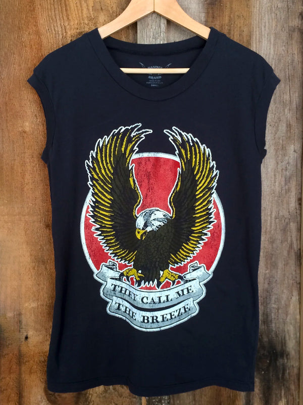 They Call Me The Breeze Tour Muscle Tee: Black