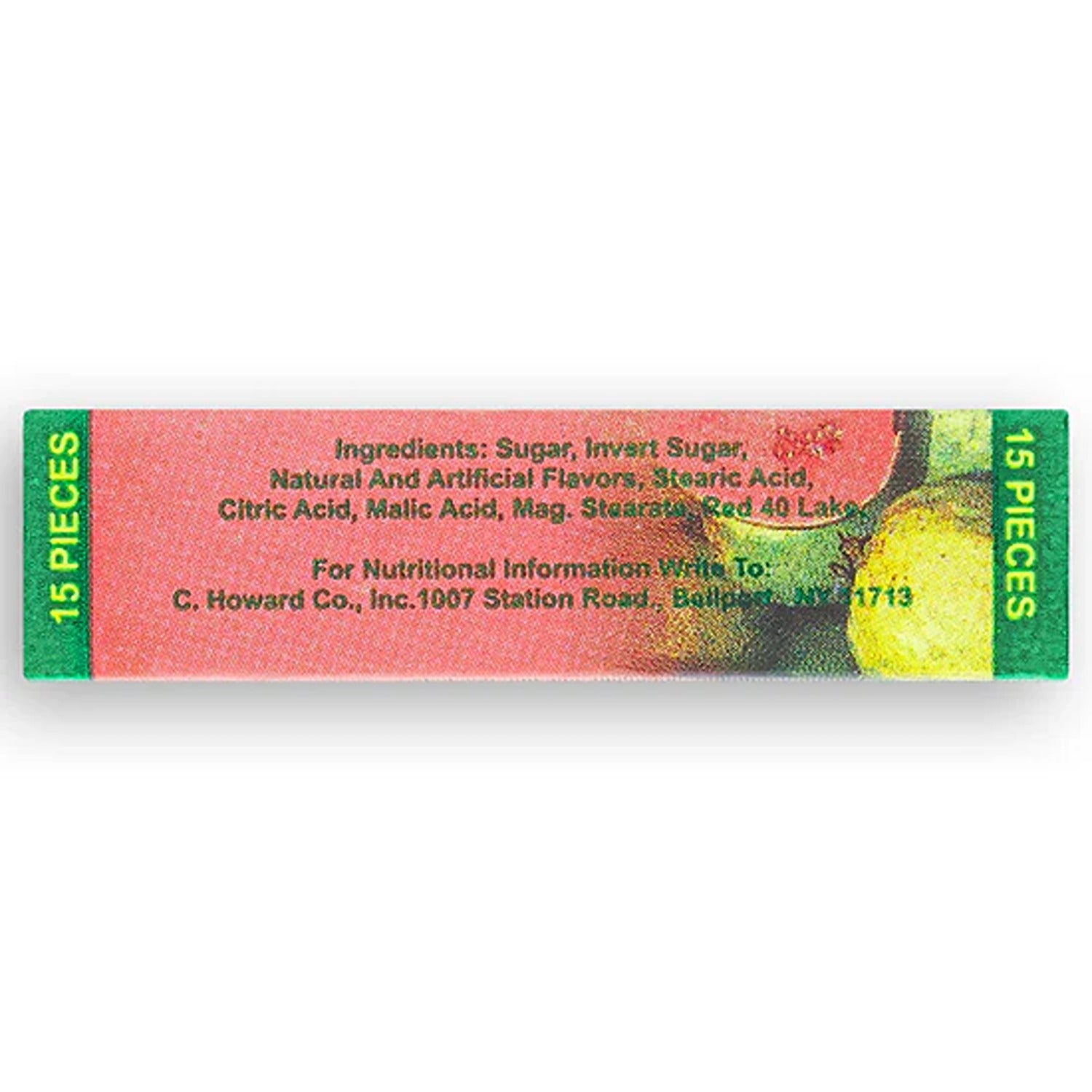 A package of C. Howard's Guava Candy, featuring individually wrapped pieces of soft, sweet guava-flavored candy, perfect for a tropical treat.