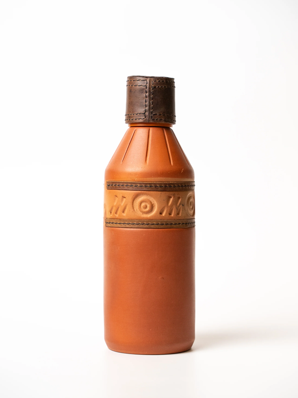 Handcrafted Terracotta Clay Water Bottle