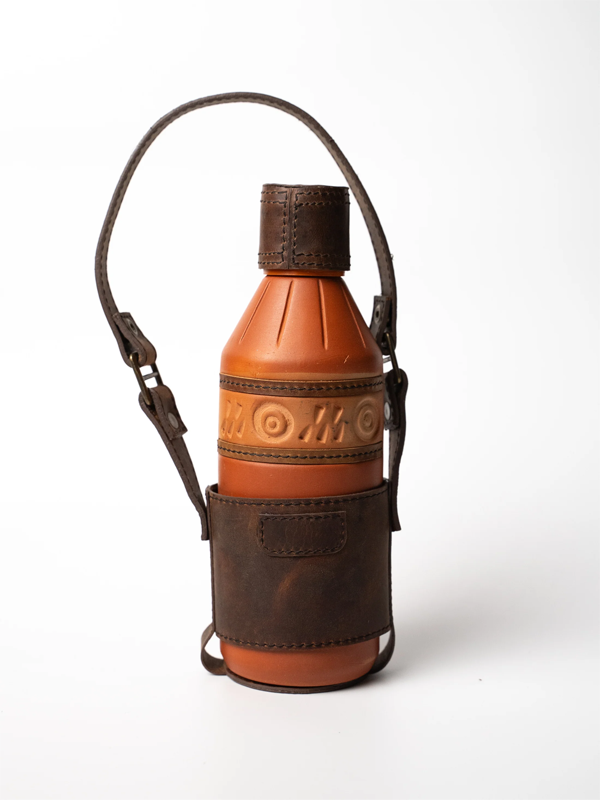 Handcrafted Terracotta Clay Water Bottle