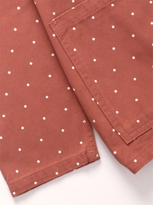 Polka Dot Easy Chef Shirt: Clay