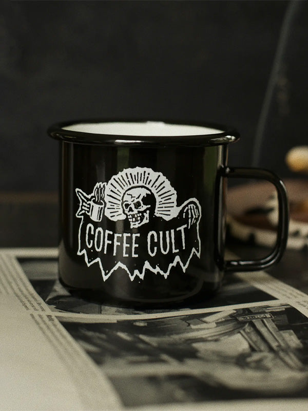Coffee Cult Enamel Mug