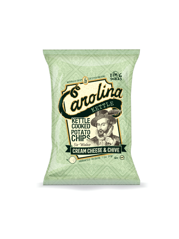 Cream Cheese & Chives Kettle Chips: 2oz