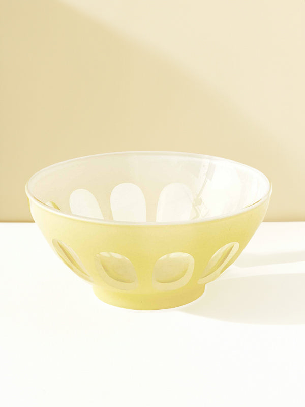Rialto Glass Bowls: Creme (Single)