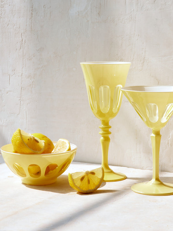 Rialto Glass Bowls: Creme (Single)