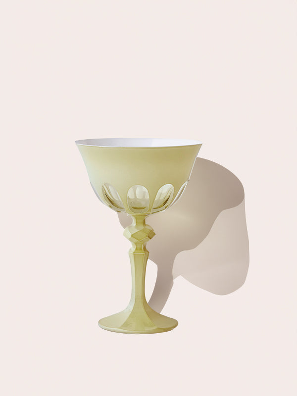 Rialto Glass Coupe: Creme (Single)