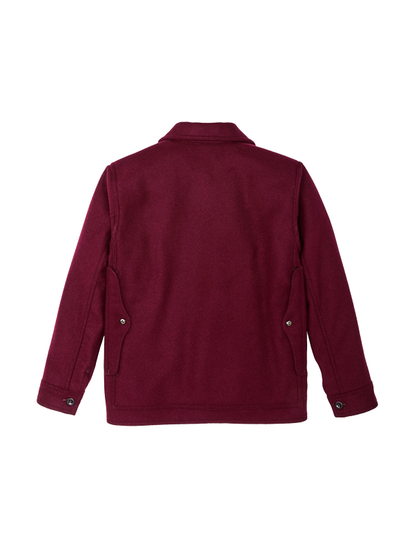 Mackinaw Wool Cruiser Jacket: Wine