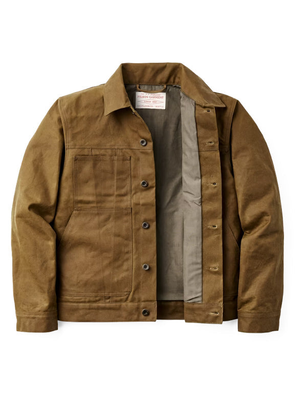 Tin Cloth Short Lined Cruiser Jacket: Dark Tan