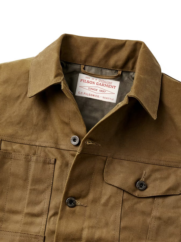 Tin Cloth Short Lined Cruiser Jacket: Dark Tan